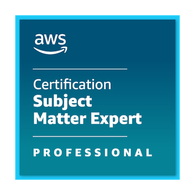 Teemu’s new recognition: AWS Certification Subject Matter Expert - Professional